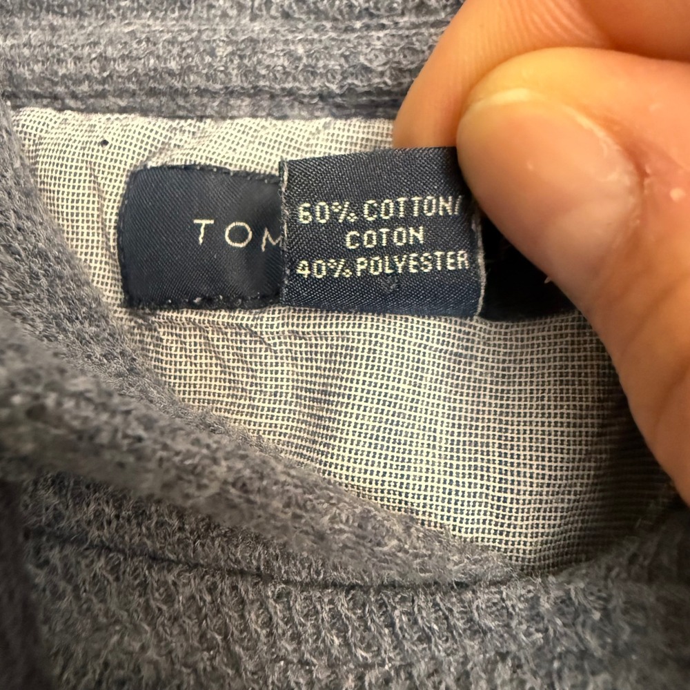 Tommy Hilfiger Men Gray‎ Heathered Pullover Hoodie Sweatshirt Size Large - Picture 3 of 11
